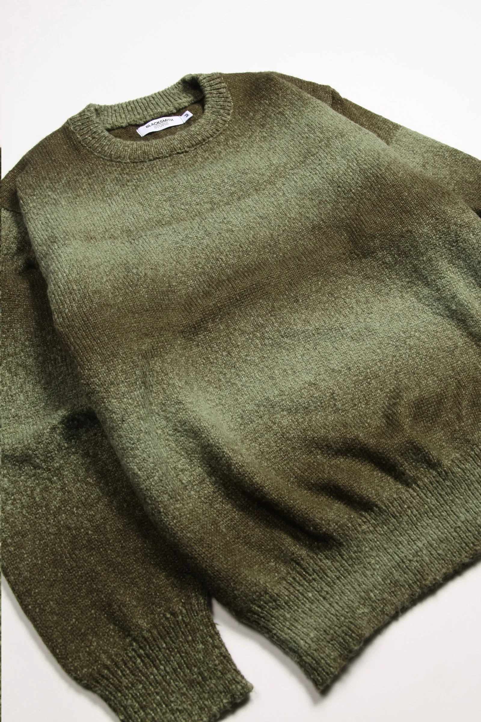 Blacksmith - Static Stripe Sweater - Olive