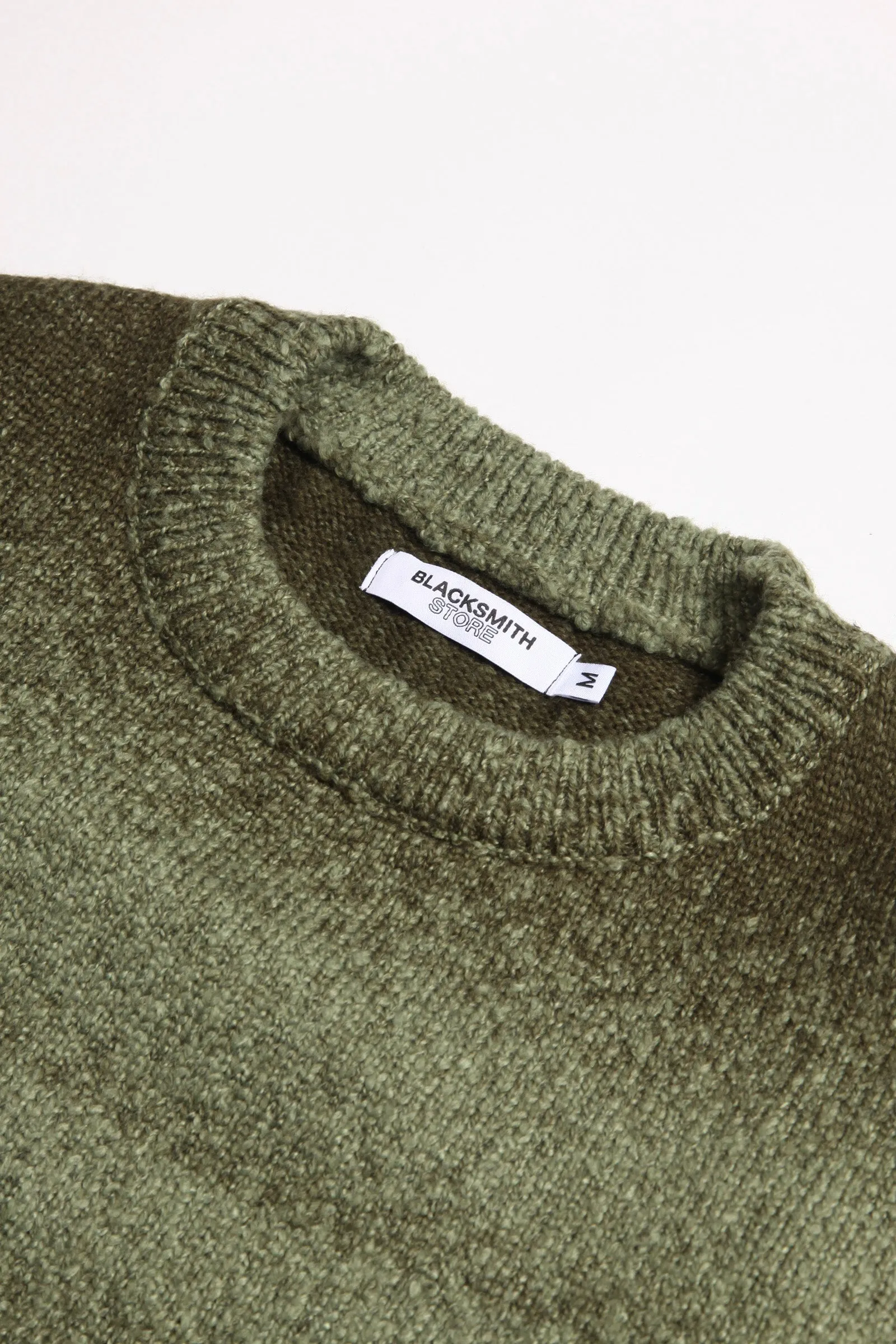 Blacksmith - Static Stripe Sweater - Olive