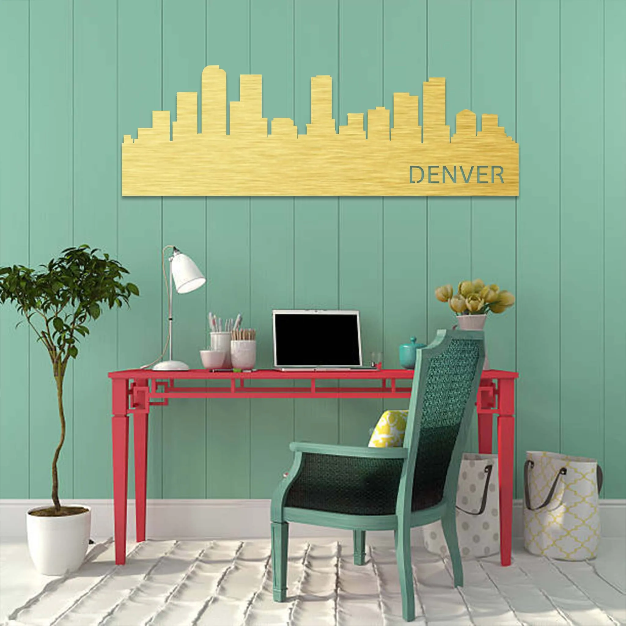 Denver Skyline - Metal Wall Art