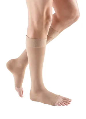 mediven plus 20-30 mmHg Calf High w/Silicone Topband Open Toe Compression Stockings