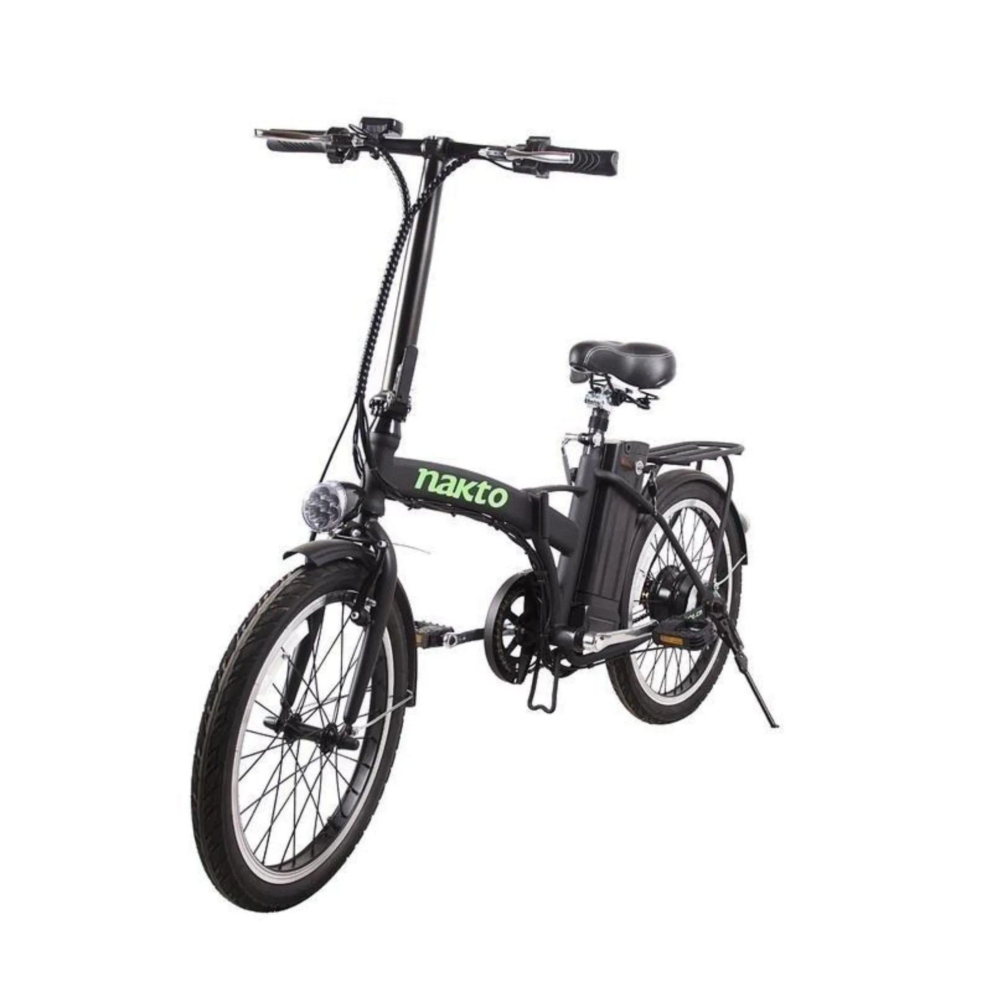 Nakto 250W Fashion Foldable City Electric Bike - Black