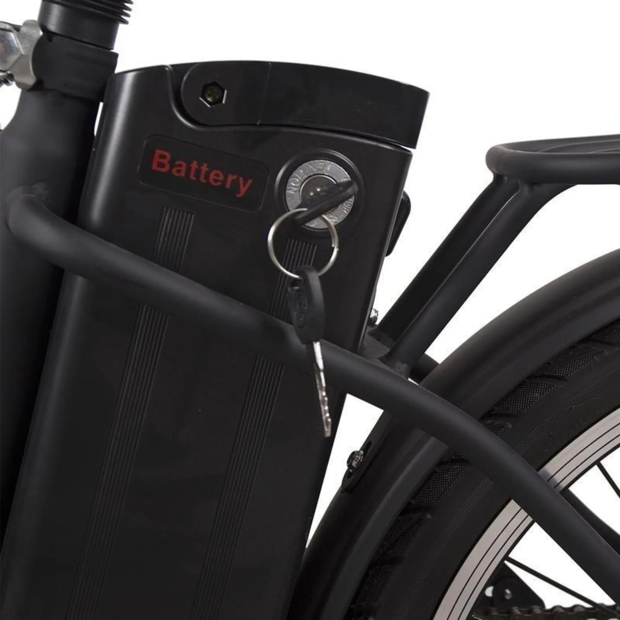 Nakto 250W Fashion Foldable City Electric Bike - Black