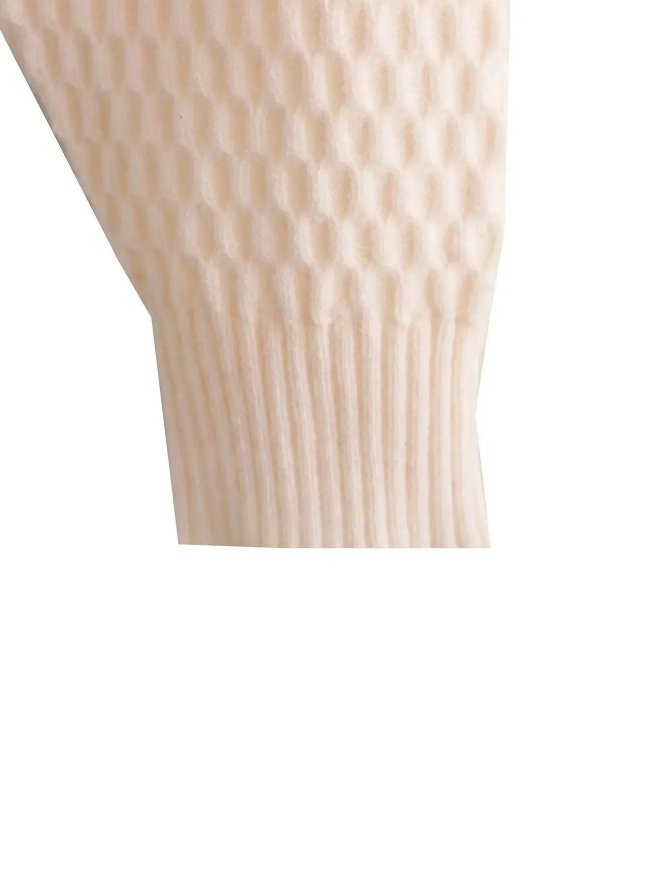 New Backless Design Half-high Collar Long Sleeves Short Sweater