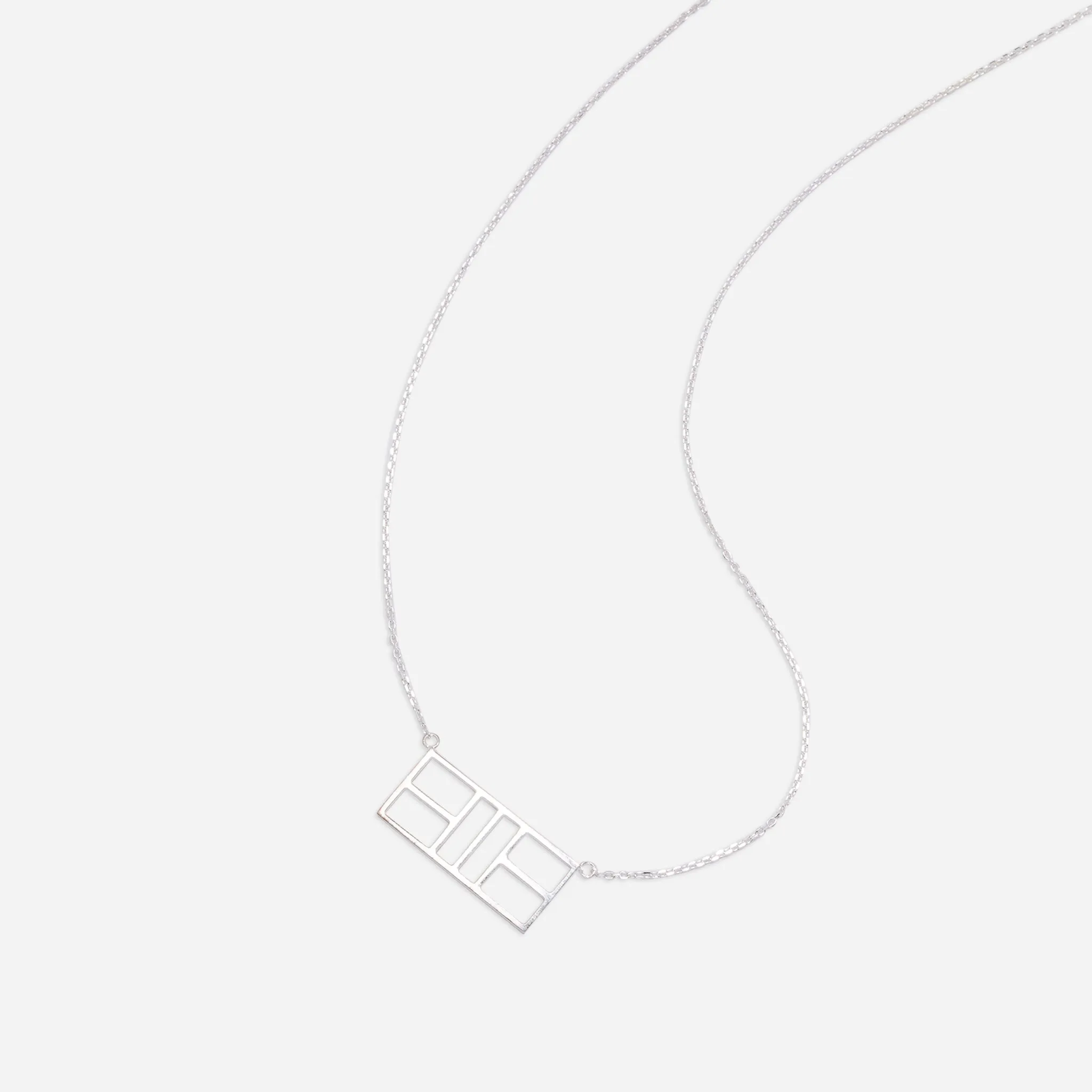 Pickleball Court Necklace