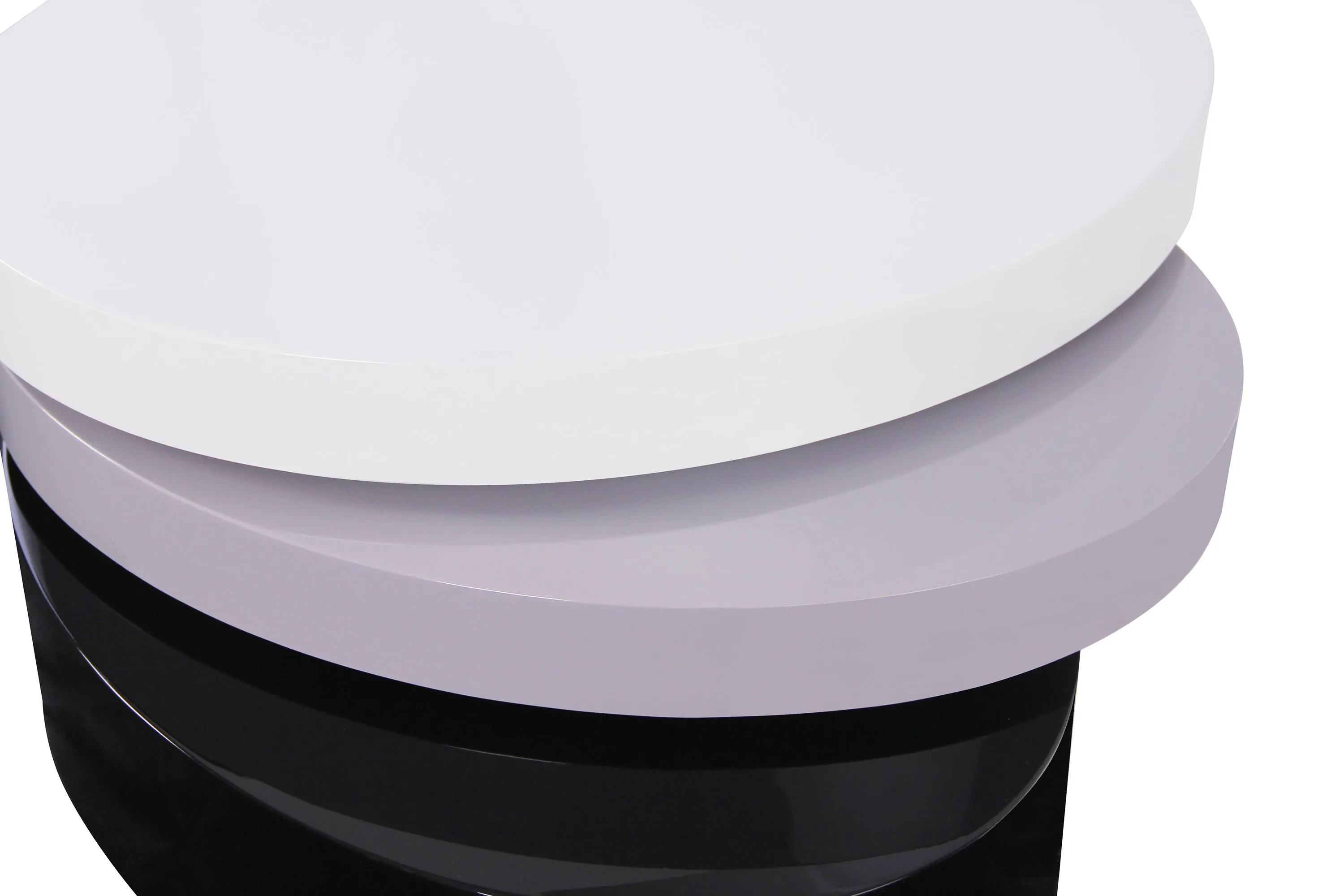TESSA White & Gray & Black Coffee Table